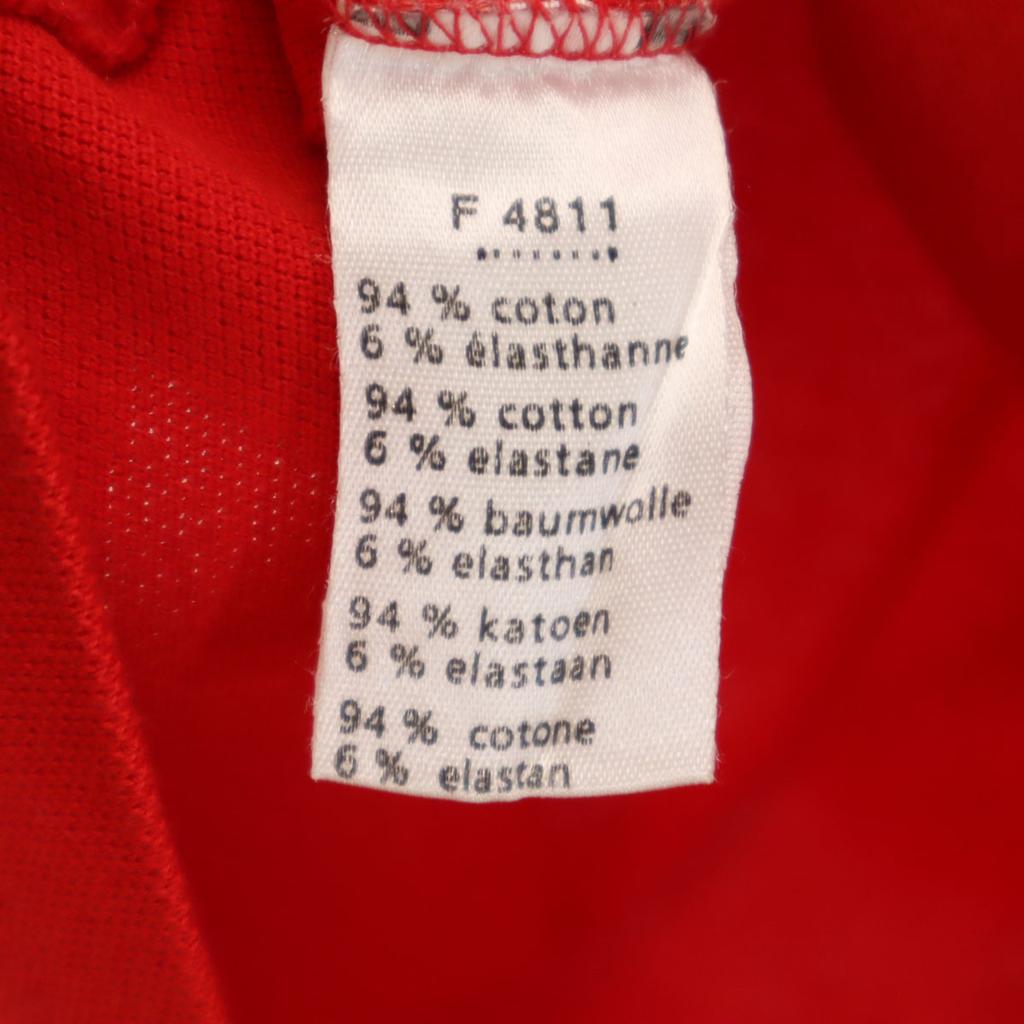 LACOSTE Short sleeve Polo shirt 36 Red Women Used