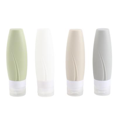 Empty Dispenser Bottle Silicone Refillable Container Shampoo Body Wash Travel Bottle90ml