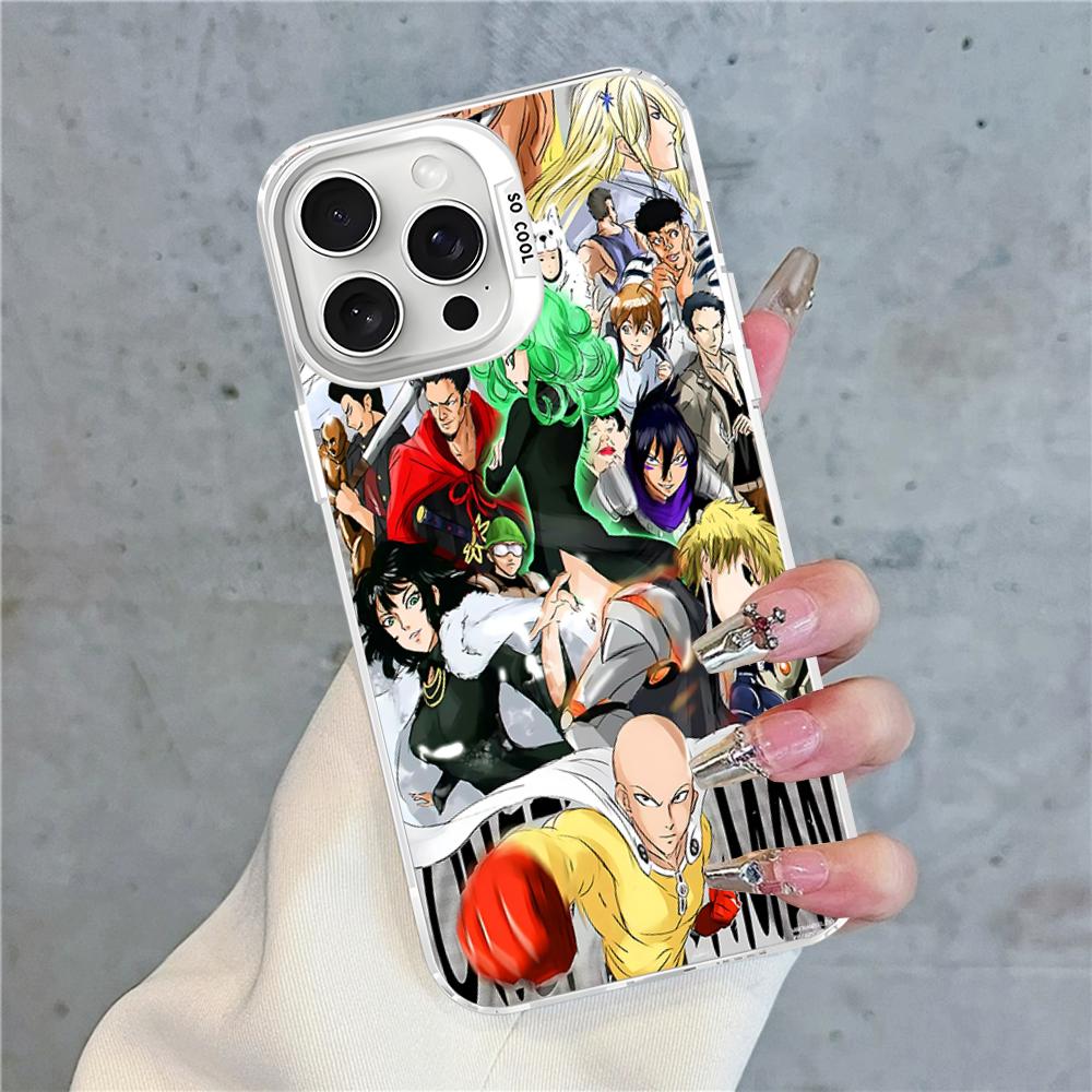 One Punch Man Phone Case For IPhone 16 15 14 13 12 11 Pro Max X XR XSMAX 8 7 Plus Matte Shockproof Back Cover