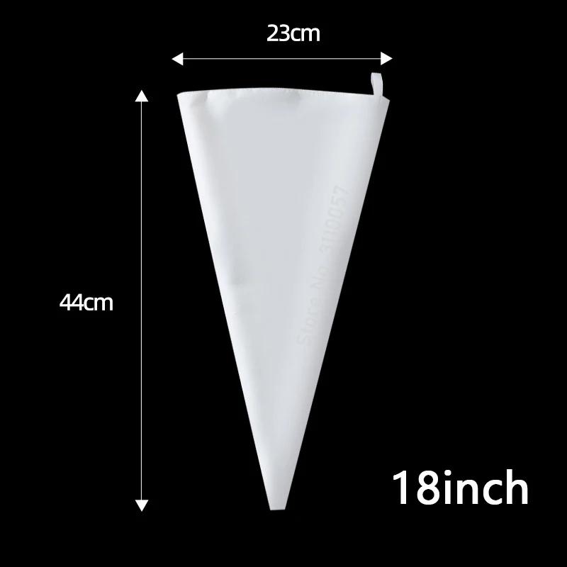 8/10/12/14/16/18inch Cotton Pastry Bag Reusable Icing Piping Bags Cake Fondant Decorating Pastry Tips Cream Cookie Kitchen Tools