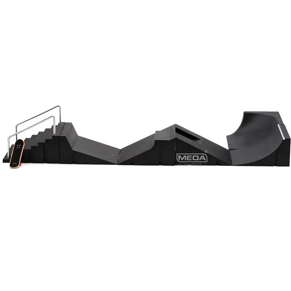 1Set Fingers Training Skate Park Ramp Set Funny Finger Skateboards New Tech Practice Deck  Children