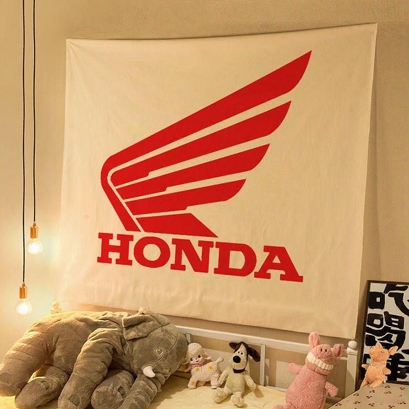 

For Honda Motorcycle LOGO Flag Custom Flags Wall Hanging Tapestry Outdoor Decorative flag Motorcycle Club Background Blanket 100cm x 70cm