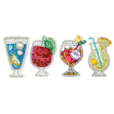 5pcs DIY Full Drill Special Shaped Diamond Painting Seahorse Keychain Craft Gift