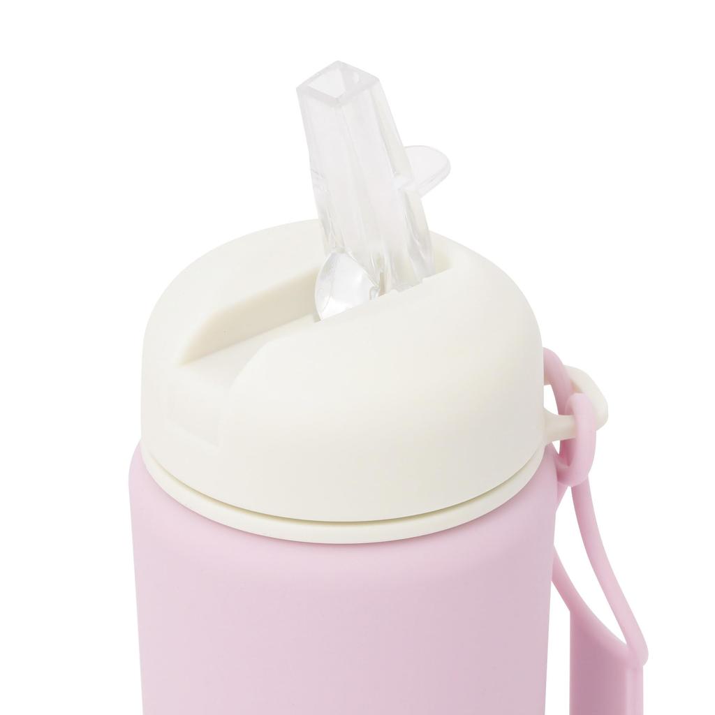 Francfranc Foldable Silicone Compact Water Bottle Bottle, Pink,