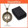 Retro Openwork Magnifier Chain With Alloy Pendant And Tree Design For Fashion Accessories