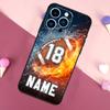 PERSONALIZED NAME Hockey BASKETBALL Phone Case For iPhone 16 15 14 13 12 11 Pro X XR XS Max Plus Soft Shell TPU Cover