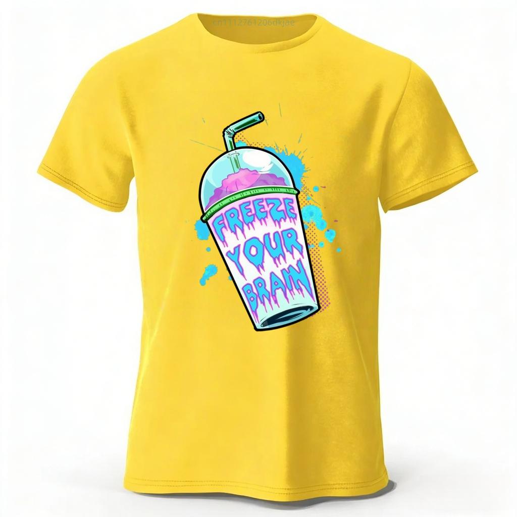 Summer Carnival Cotton Printed ShortSleeve TShirt  Mens Daily Street Casual Trendy Tee PlusSize Loose Running Sports Top
