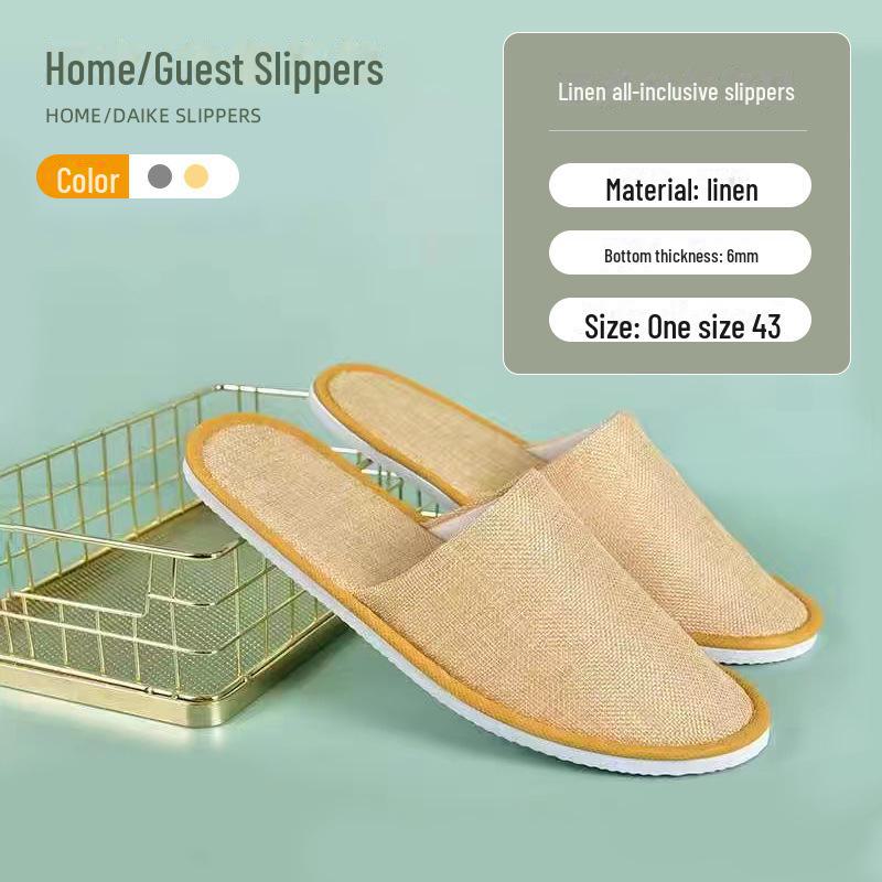 

Утолщенные нескользящие одноразовые тапочки для отелей и гостевых домов