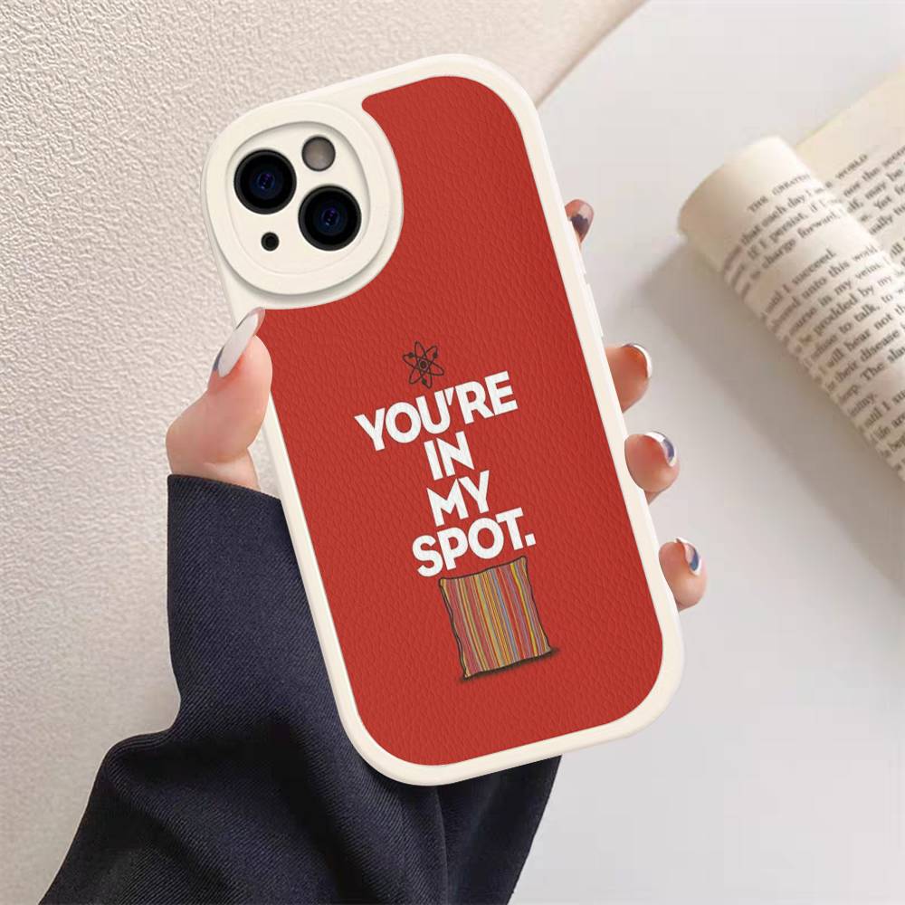 TV S-Shows The Bigs Bang Theory Sheldon Leather Phone Case For Iphone 16 15 14 Plus 13 12 11 Pro Max Case
