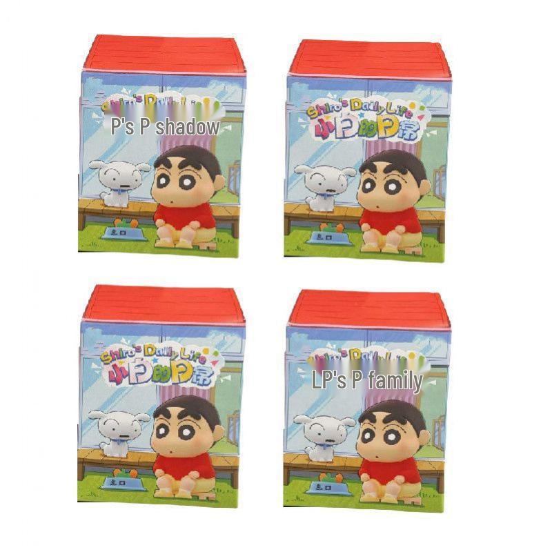 Crayon Shin-chan: Shiro's Life Blind Box Figurine - Trendy Toy Doll & Desktop Ornament Gift