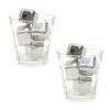 Stainless Steel Ice Cubes, Whiskey Cubes, Freeze-Safe, Stay-Frozen, Economical, Eco-Friendly, Set of 4 (2)