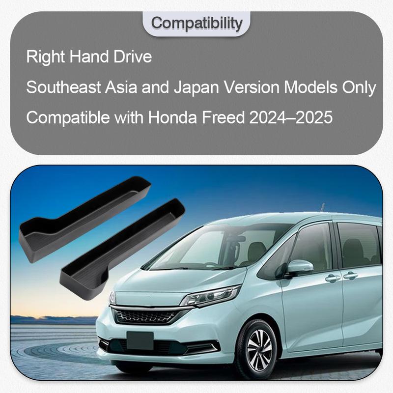 2pcs Car Front Door Slot Storage Box Left and Right For Honda Freed 2024–2025 Car Door Storage Box Trash Organizer Accessories