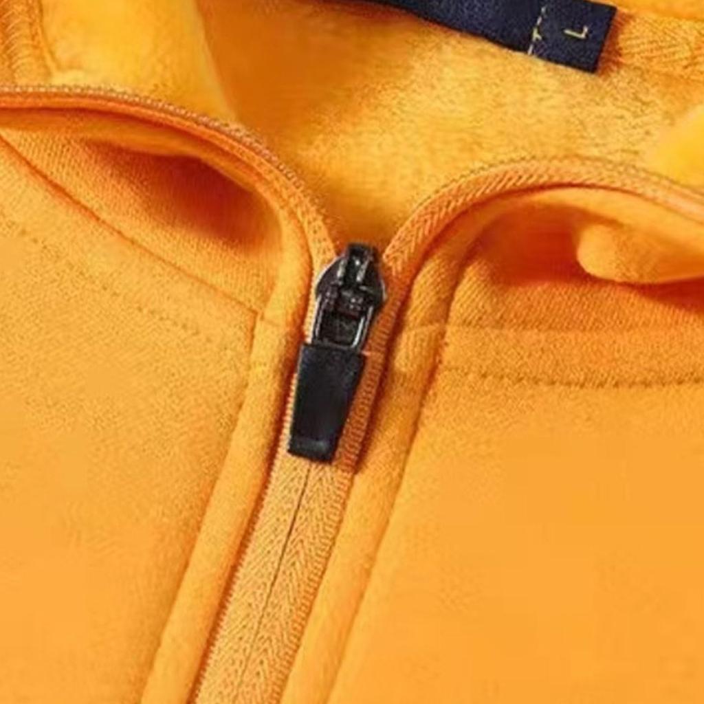 Men Hoodies Loose Sweatshirts Casual Fleece Lined Sweatshirt Winter Warm Hooded Pullover Tops With Pocket