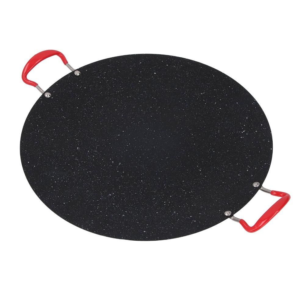 Black BBQ Griddle Non Stick Teppan Plate Indoor Outdoor Grill Pan Stovetop Cooking