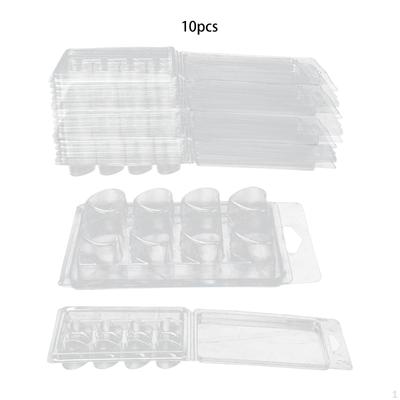 10Pcs Kerzen Schmelzen Clamshells Modelle Kerze, Der DIY Schokolade Klar Leere Cube Tray