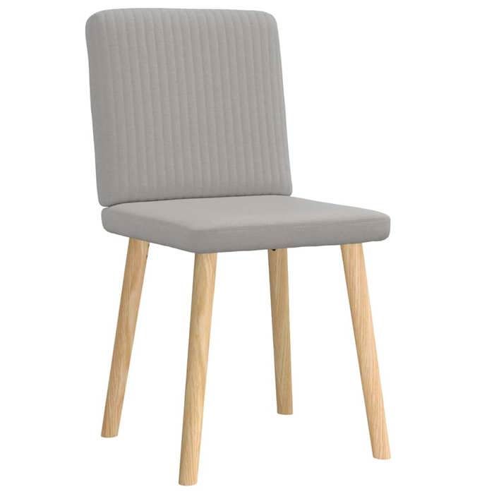 VidaXL Dining Chairs Set of 2 Cloud Grey Fabric 4101206