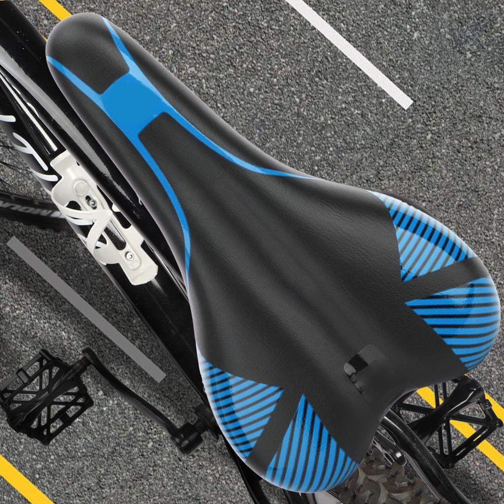 Sponge Non Slip Bike Seat Saddle Replacement Accessory for Mountain Bicycle(blue 113 Type Bike Saddle)