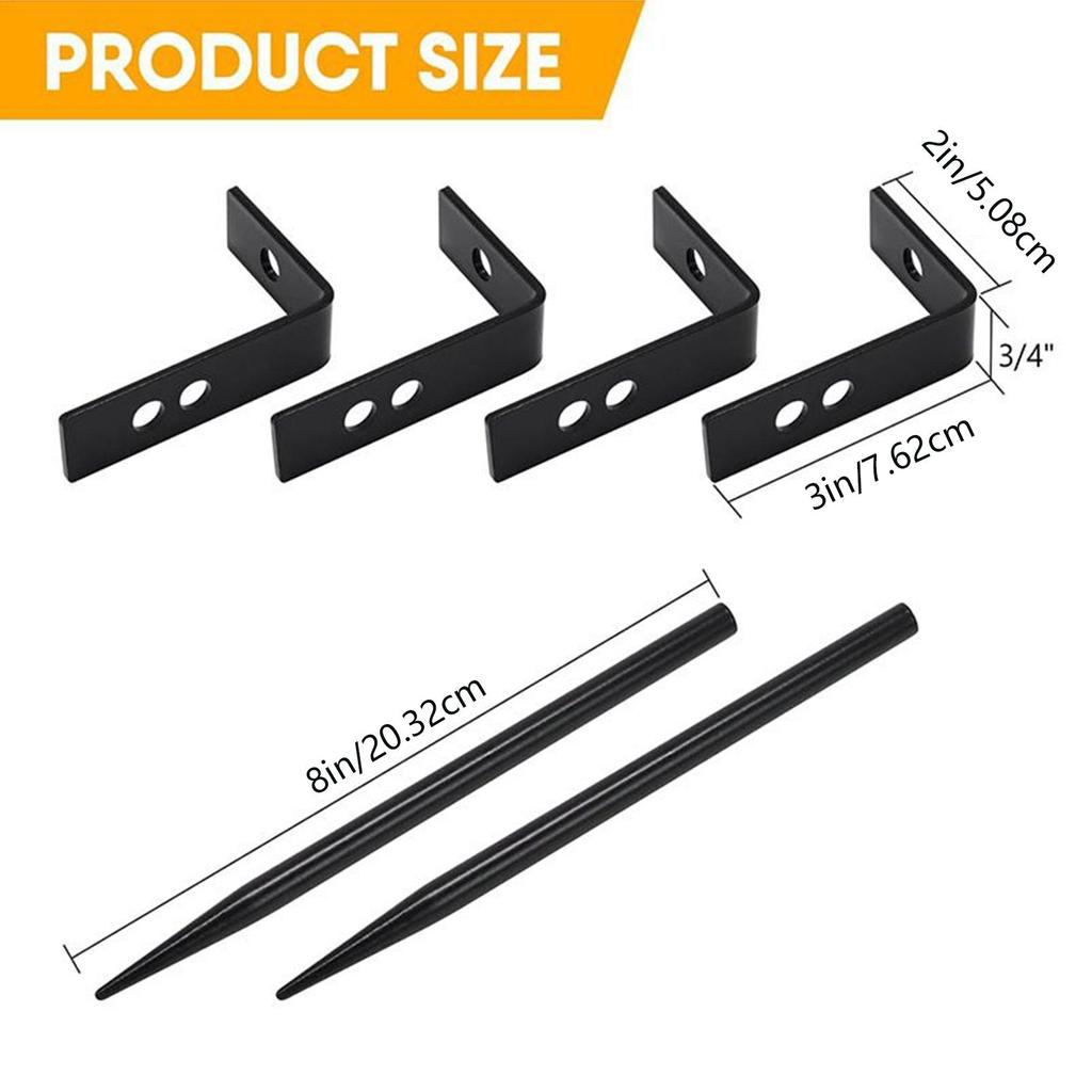 Držák svodu 2 kusy Venkovní okapový kolík Nerezavějící Nastavitelný Stabilizátor svodu Pro střešní krytinu Dům Zem Střecha