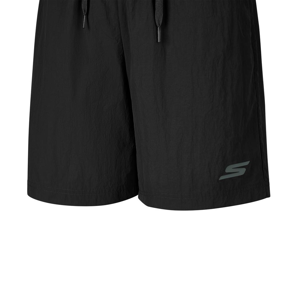Skechers Breathable Solid Color Lace-Up Casual Shorts Women Shorts P226W218-0018