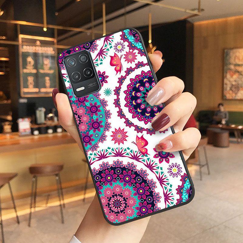 Puzdro Mandala Palace Flowers Kryt na telefón Pre oppo Realme 8Pro 6PRO 6i 7pro 9i 9pro C11 C21Y C21 C25Y C25S C3 Q3S XT Puzdrá coque
