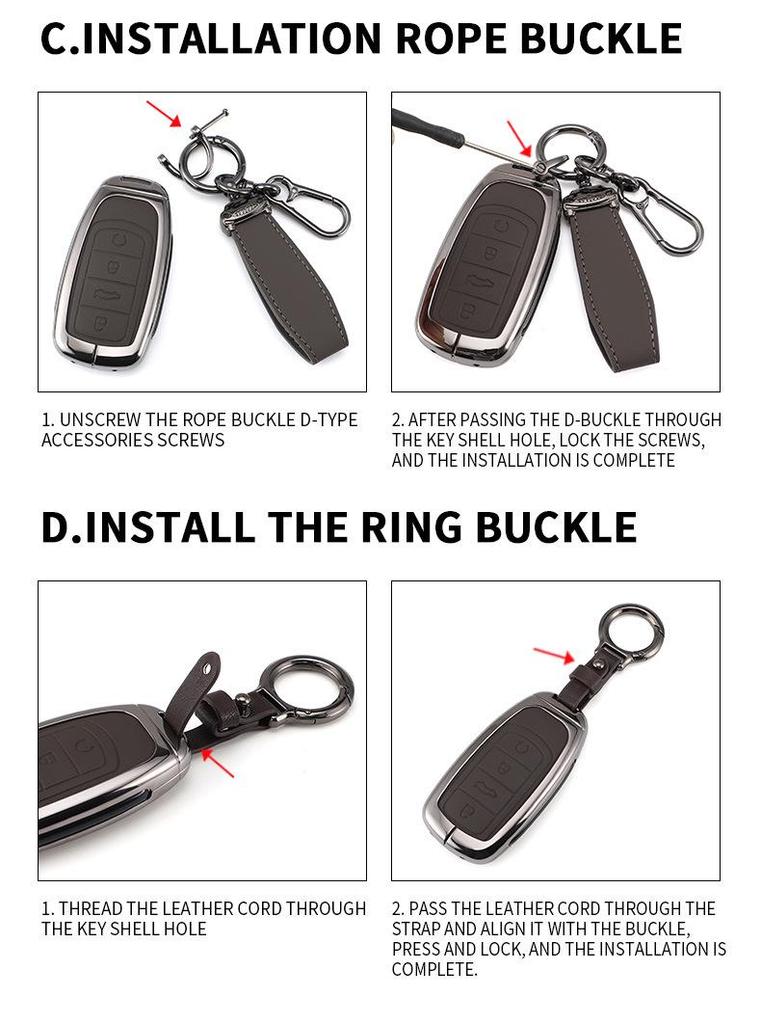 Land Rover Range Rover Key Case for Evoque, Velar, Defender, Sport & Discovery Models - High-End Shell Bag