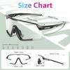Kapvoe Photochromic Hiking Eyewear Cycling Glasses Sunglasses for Men Silver Lens Multi Color Women Bike Outdoor Riding Running