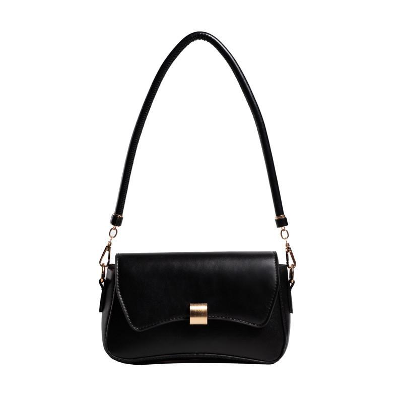 Chic Square Bag With Stitching Details Pu Material Casual Shoulder Bag