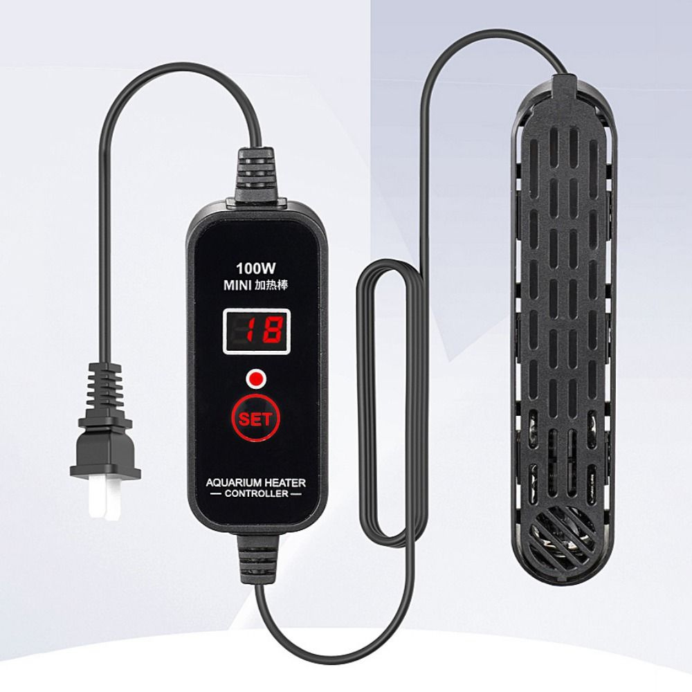 15-34°C Fish Tank Heating Rod LCD Display Mini Aquarium Heater  for Turtle Fishes