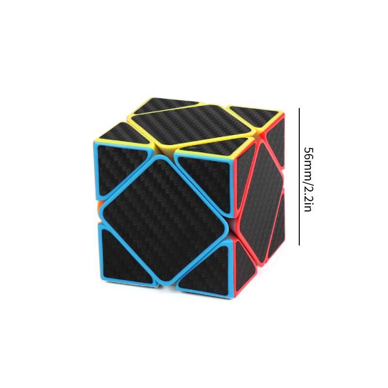 Carbon Fiber Pyramid Shaped Twisty Puzzle Set 2x2 3x3 4x4 5x5 Fun Brain Teaser Toy