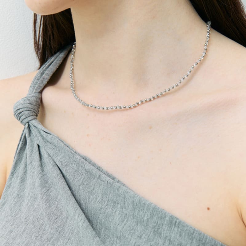 VINTAGE HOLLYWOOD Crystal n Ball Necklace_VH2435NE003M