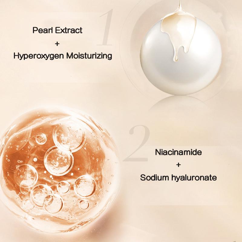 MERCILEN Pearl Brightening Skin Care Air Cushion BB Cream Concealer Lasting Moisturizing Nude Makeup Light Foundation CC Cream