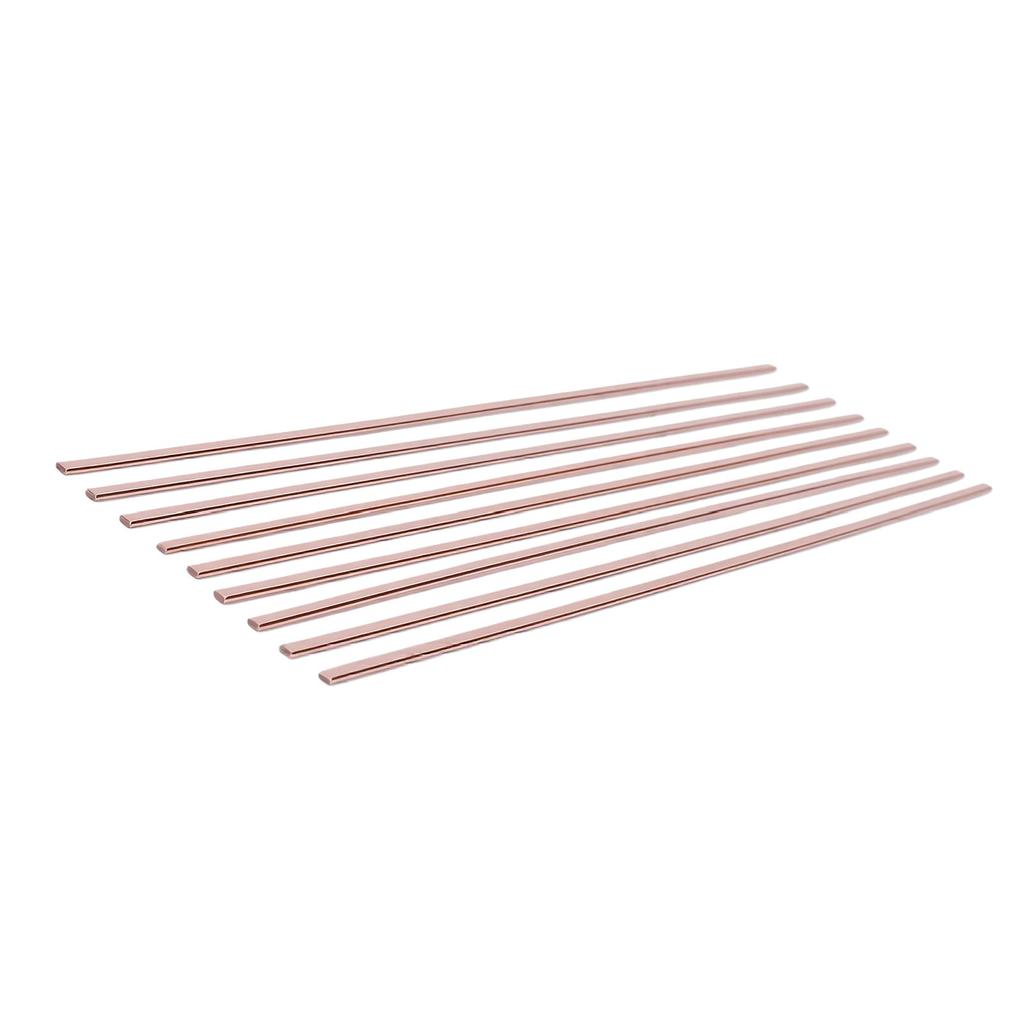 25 Stück 5 % Silber-Lötdrähte BCuP 3 Silber-Phosphor-Kupfer-Lötlegierung Flache Kupfer-Lötdrähte für HVAC