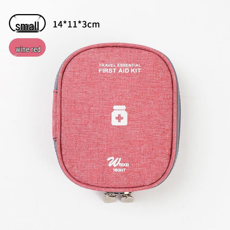 Portable Medical First Aid Bag - Compact Emergency Medicine and Storage Organizer