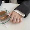 Niche Design Chain Ring Women'S Diamond Zircon Premium Index Finger Open Ring