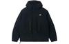 Solid Color Fleece Lined Casual Outdoor Hooded Multi Pocket Jackets & Coats Men's Black AMJ41327-BK