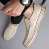 Men'S Genuine Leather Driving Shoes Loafers Soft Sole Comfortable Breathable Casual Shoes Lightweight Flexible Sole For Men