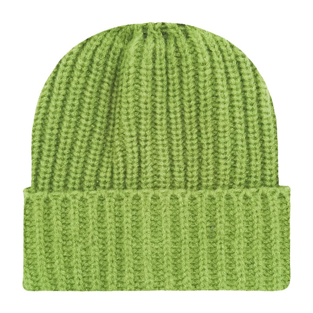 Men's And Women's Thick Needle Knitted Hat For Warmth, Flip Over Hood, Thickened Straight Strip, Versatile Yarn