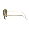 Ray-Ban Gold Rim Green Lenses Alloy Round Sunglasses for Men