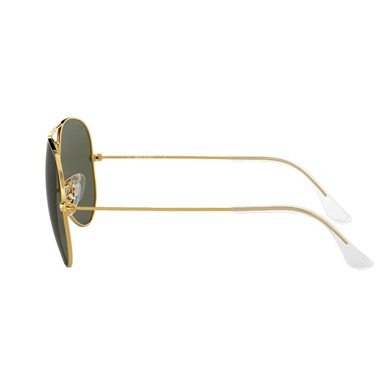 Ray-Ban Gold Rim Green Lenses Alloy Round Sunglasses for Men