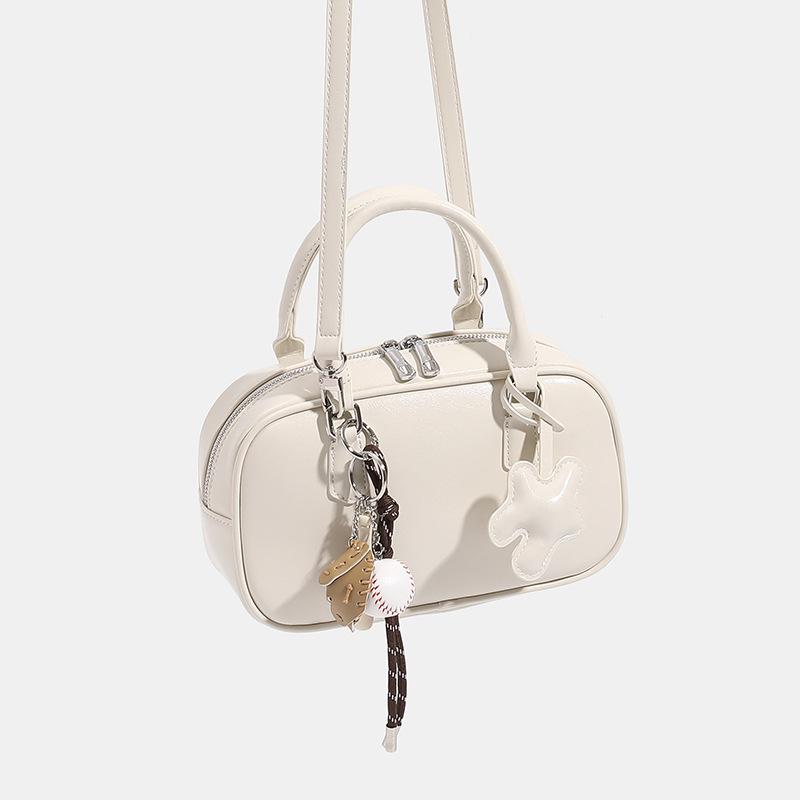 Sac bowling design pour femme, joli sac fourre-tout vintage automne/hiver, sac à bandoulière simple Boston