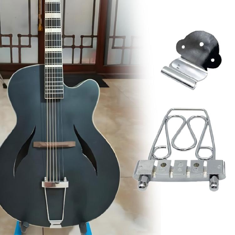 Dekorative 4-Saiten-Brücke zur Verbesserung des musikalischen Ausdrucks auf E-Gitarren mit ausgewogener Tonhöhenverstellung