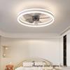 20-Inch Modern Crystal Ceiling Fan with App-Controlled Smart Remote