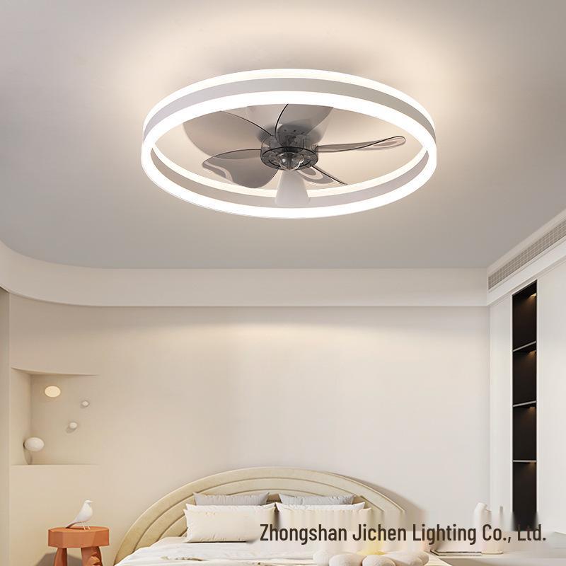 20-Inch Modern Crystal Ceiling Fan with App-Controlled Smart Remote