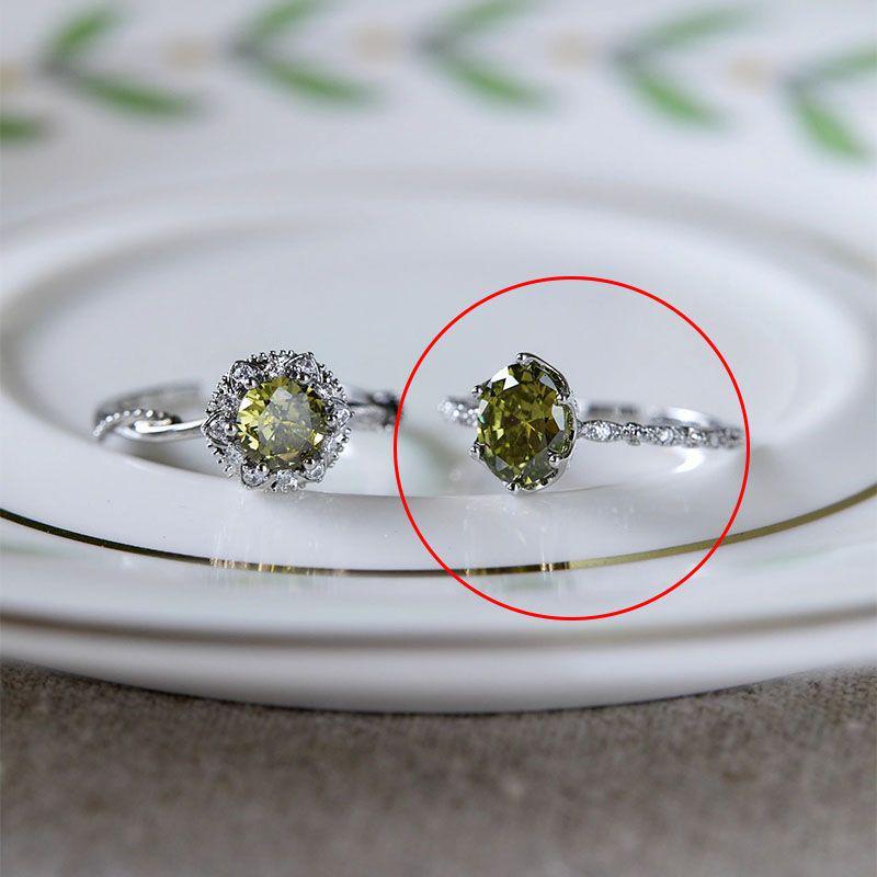 Zirconia Open Ring: Women’s Stylish, Adjustable Luxury for Index Finger Open Adjustable