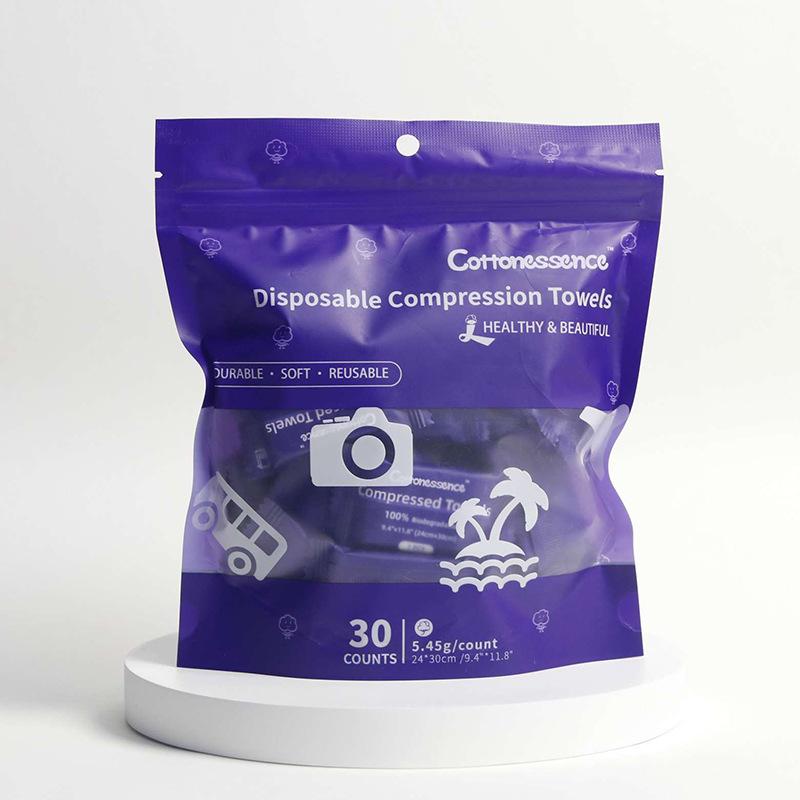 Lingettes Visage Compactes Emballées comme des Bonbons, 30 pièces/6 pièces - Lingettes Nettoyantes Jetables Portables