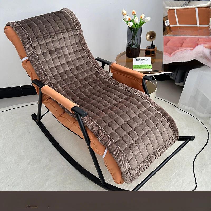 55x160cm Winter Thickened Foldable Rocking Long Chair Cushion for Garden Balcony Lounge Seating Sofa Tatami Mattress Home Decor