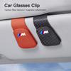 KSMH6 Car Sun Visor Magnetic Leather Sunglasses Clip For BMW M Performance E46 E90 E60 F20 X1 F10 F30 X3 E70 E87 E36 G11 X