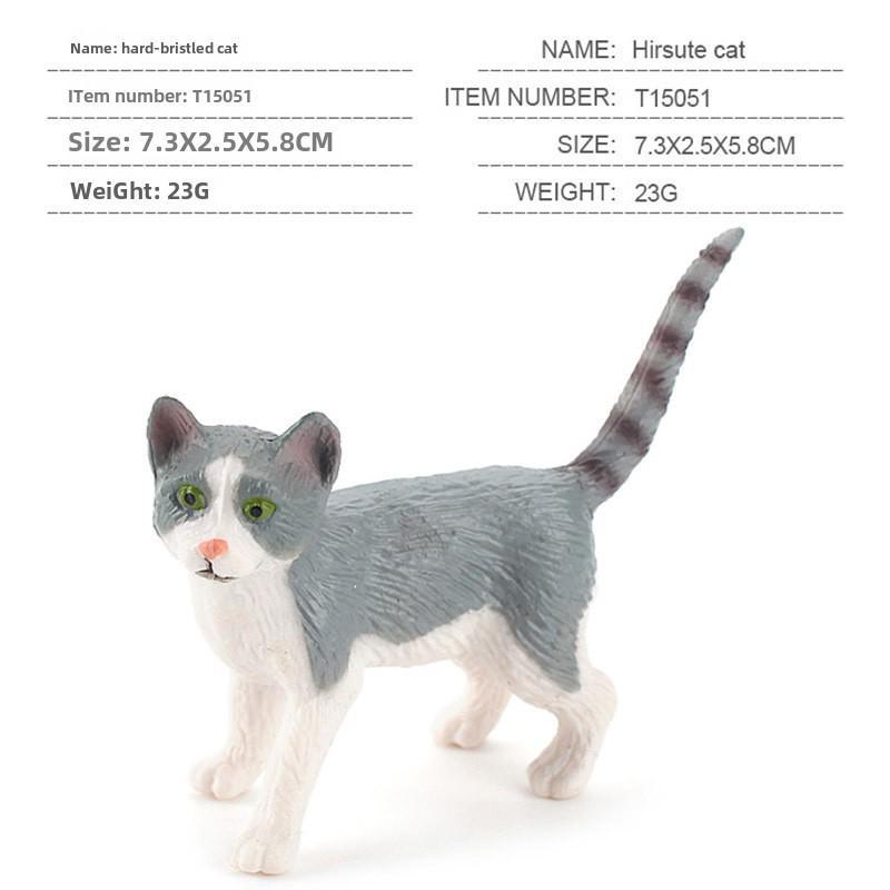 Set Jucării Pisoi Alb-Negru pentru Copii - Ornamente Model Pisică Rurală Chineză