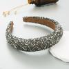 Luxus-Haarreifen für Damen, glänzende Strasssteine, eingelegtes Stirnband, erhöhtes Design, leichte Kopfbedeckung, Kopfschmuck