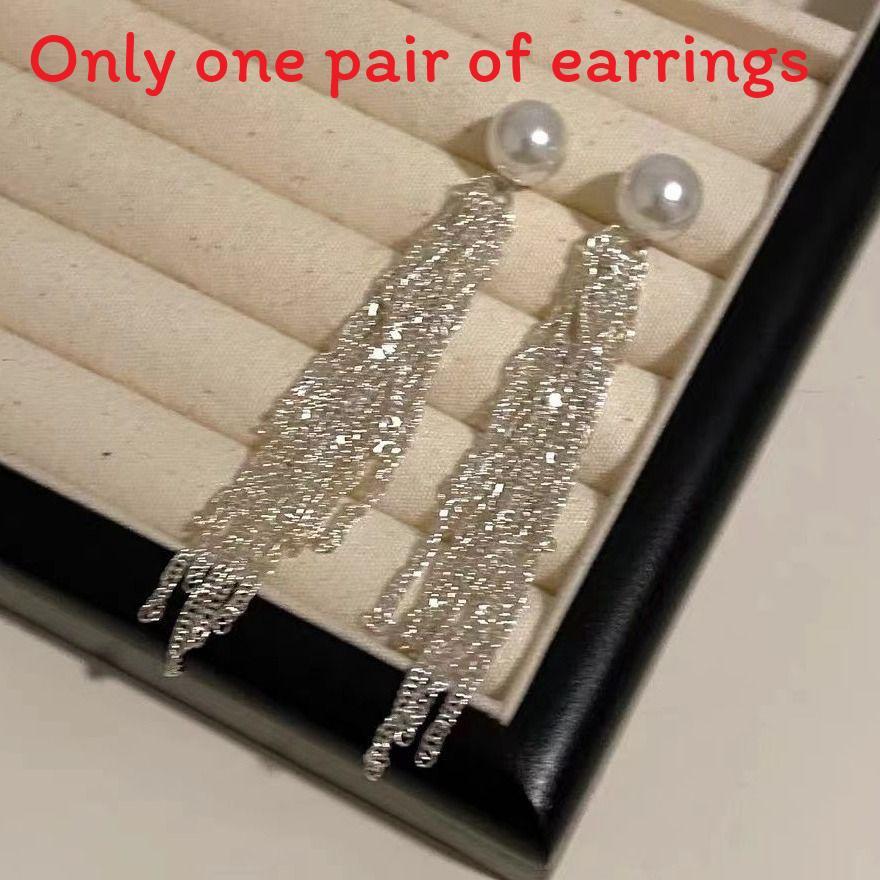 Artificial Tassel Pearl Earrings Geometric Shapes For Womens Collection Trendy